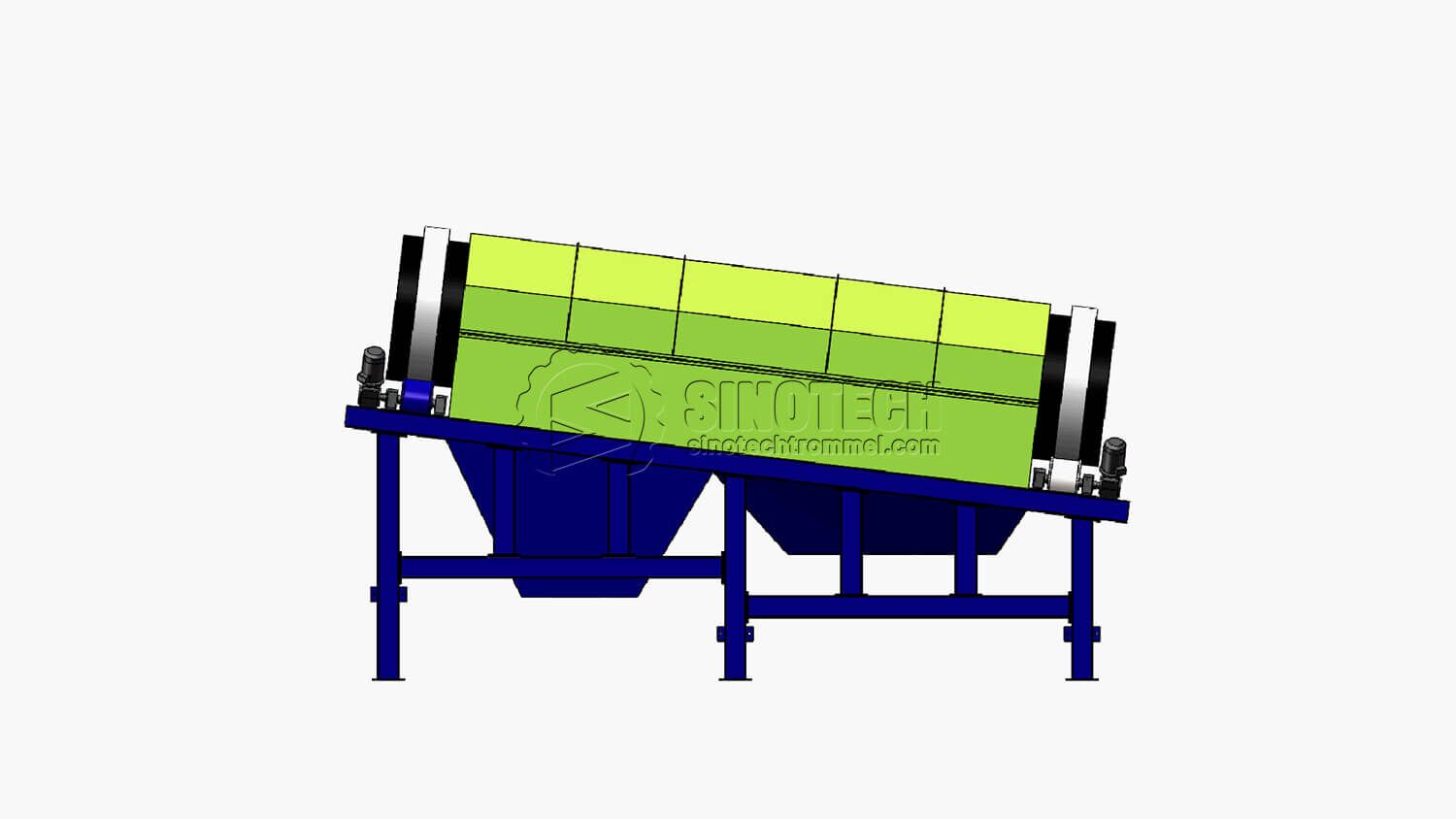 Heavy-Duty Trommel Screen TS2487