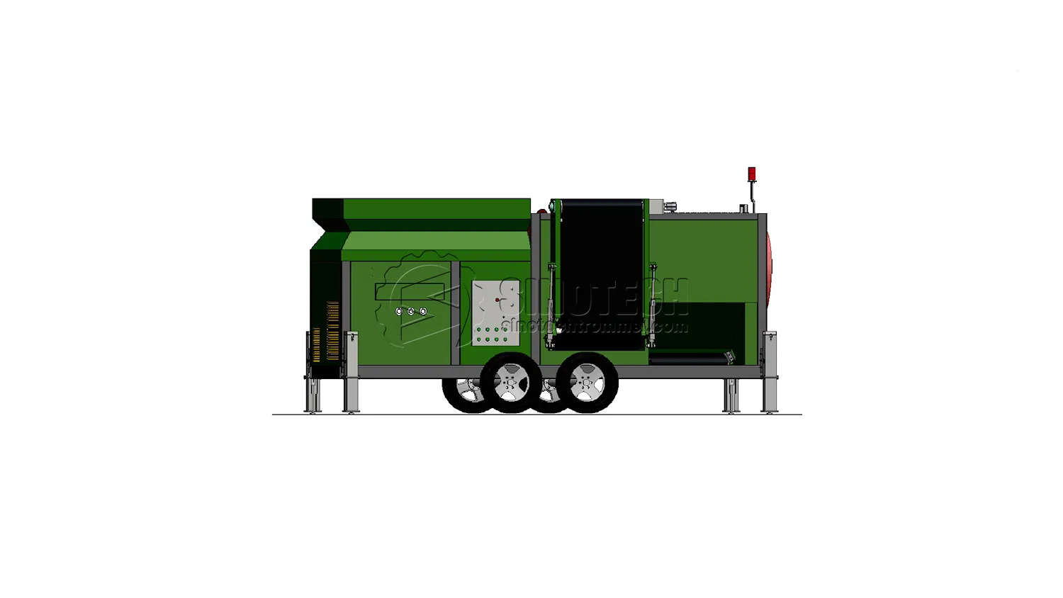 Portable Trommel Screening Plant for Sale&nbsp;| Mobile Rotary Screen WTS1234