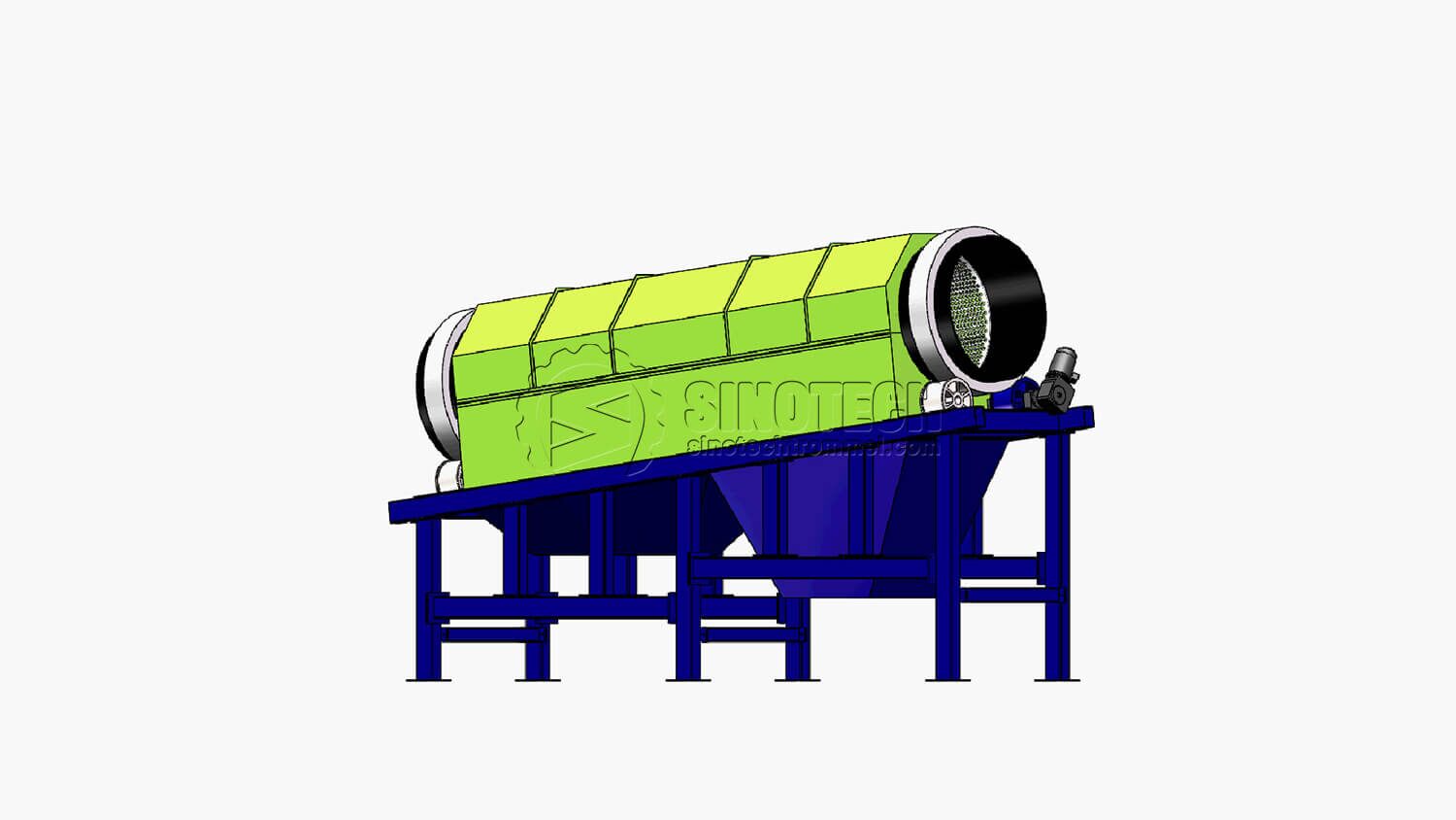 Heavy-Duty Trommel Screen TS2487