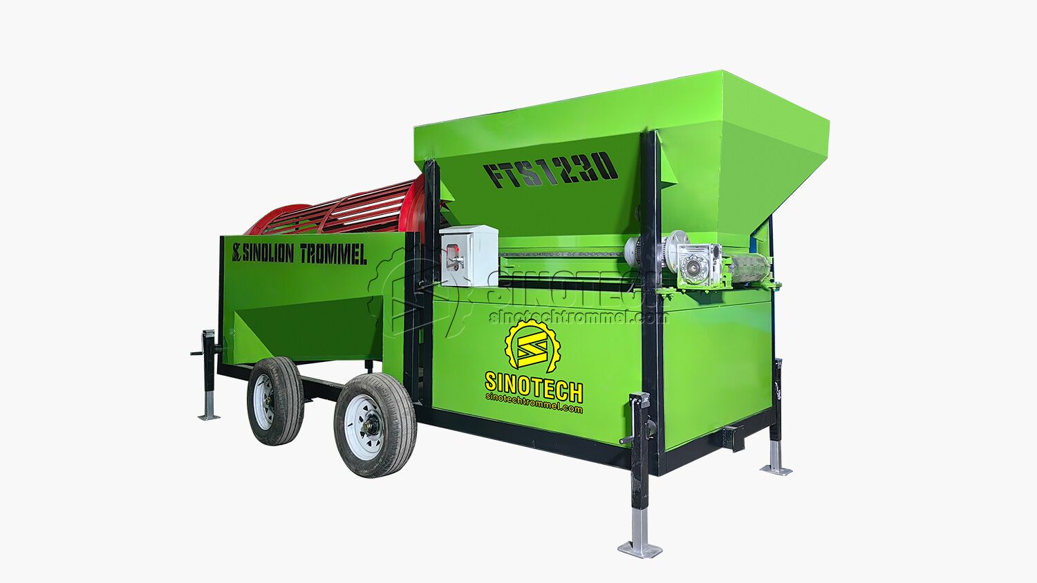 Mobile Firewood Trommel for Sale Commercial Log Tumbler FTS1230
