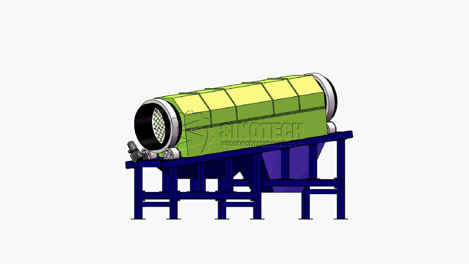 Heavy-Duty Trommel Screen TS2487