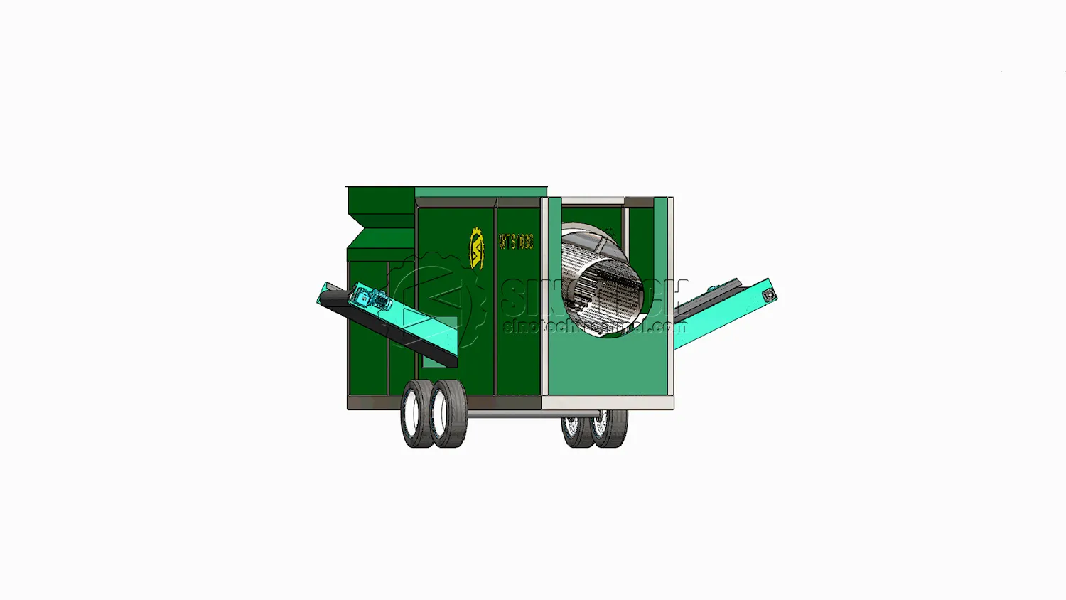 Rotary Trommel Drum Screen for Sale Mobile Screening Plant WTS1030
