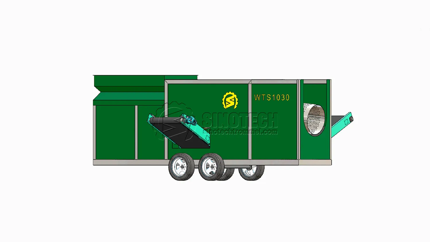 Rotary Trommel Drum Screen for Sale Mobile Screening Plant WTS1030