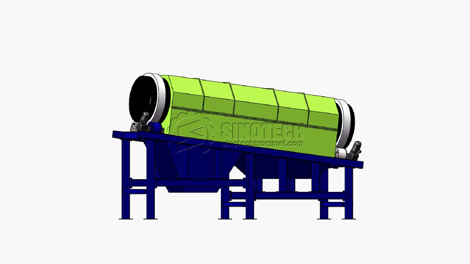 Heavy-Duty Trommel Screen TS2487