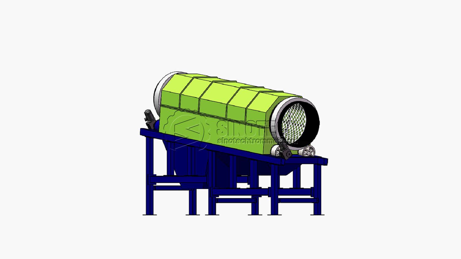 Heavy-Duty Trommel Screen TS2487