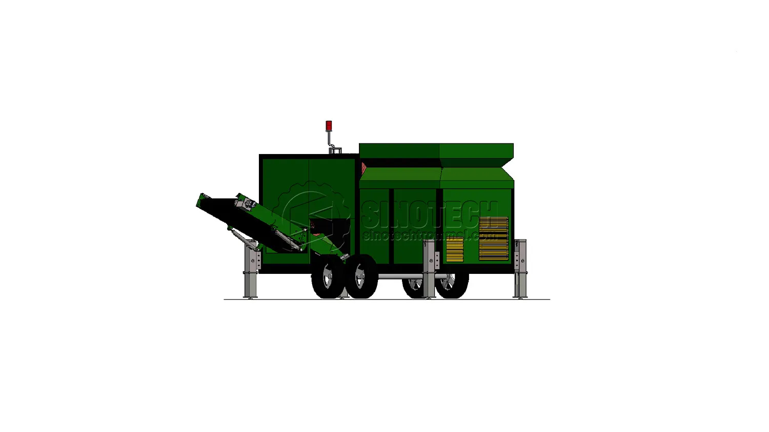 Portable Trommel Screening Plant for Sale&nbsp;| Mobile Rotary Screen WTS1234