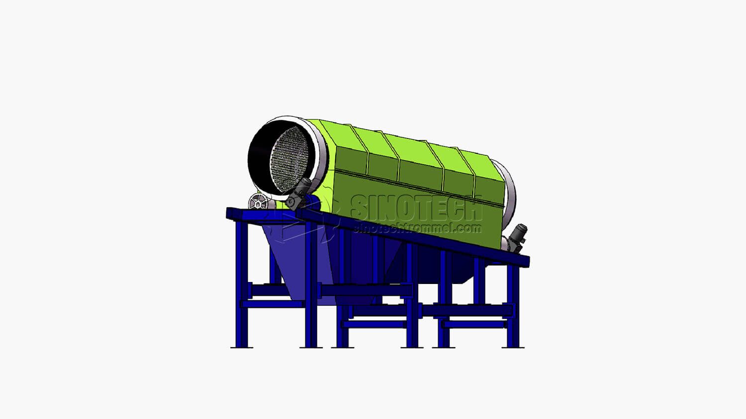 Heavy-Duty Trommel Screen TS2487