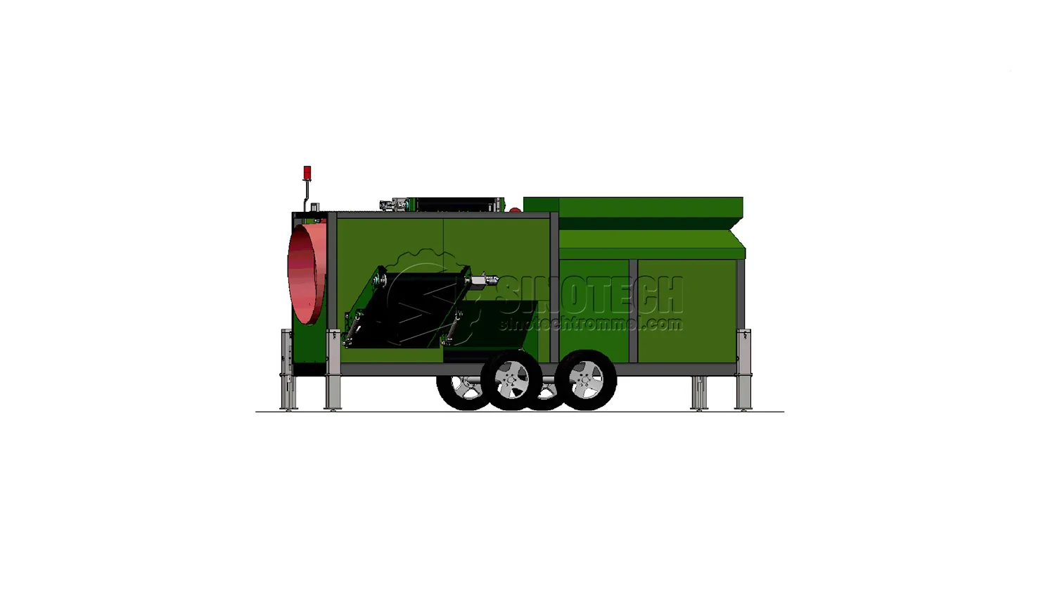Portable Trommel Screening Plant for Sale&nbsp;| Mobile Rotary Screen WTS1234