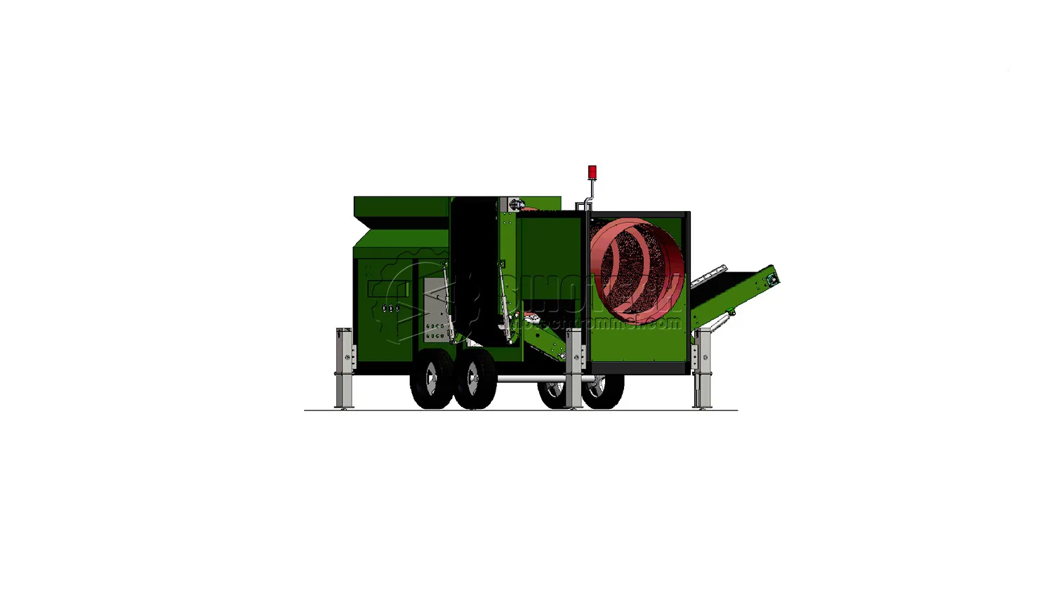 Portable Trommel Screening Plant for Sale&nbsp;| Mobile Rotary Screen WTS1234