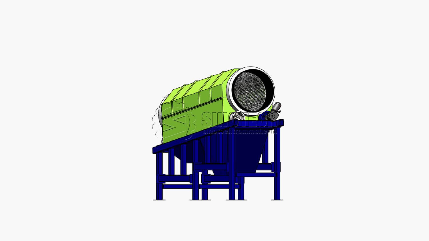 Heavy-Duty Trommel Screen TS2487