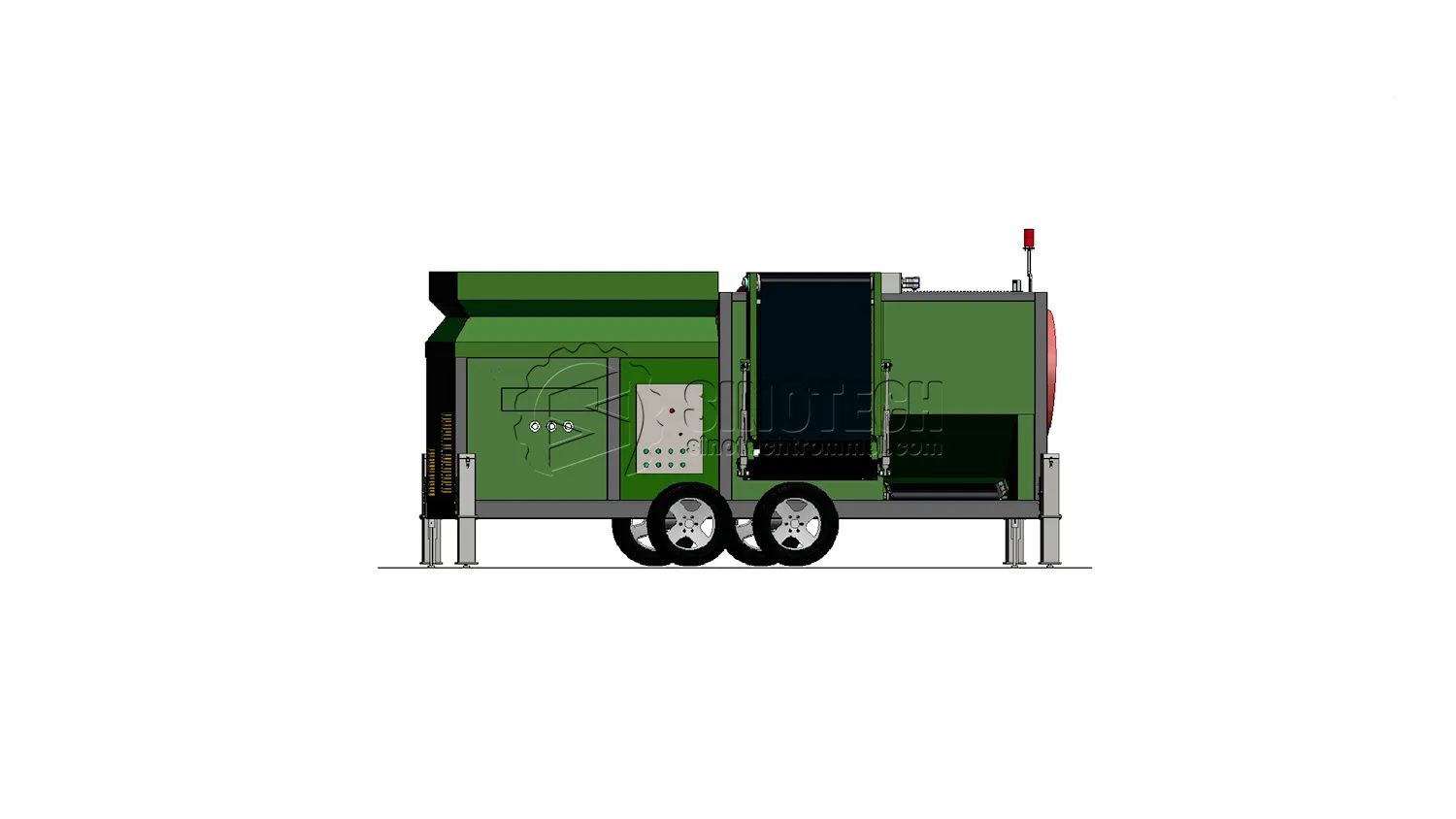 Portable Trommel Screening Plant for Sale&nbsp;| Mobile Rotary Screen WTS1234