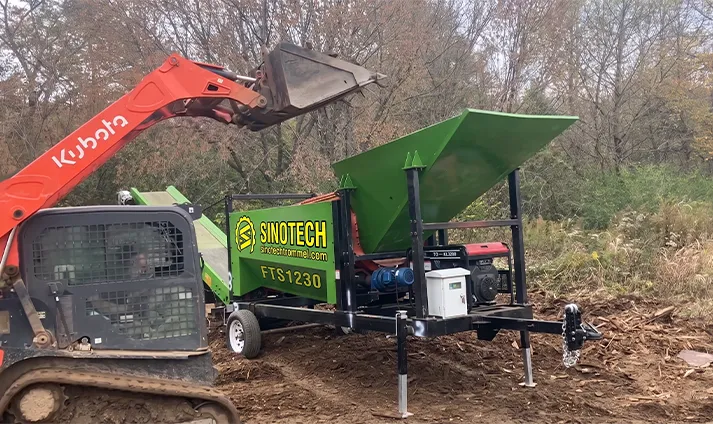 FTS1230 Mobile Firewood Trommel for Sale
