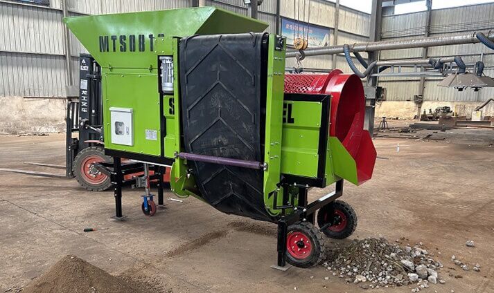 MTS0818 Mobile Trommel Screen Compost Screener