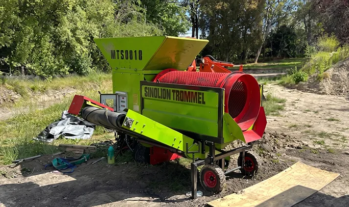 MTS0818 Mobile Trommel Screen Compost Screener