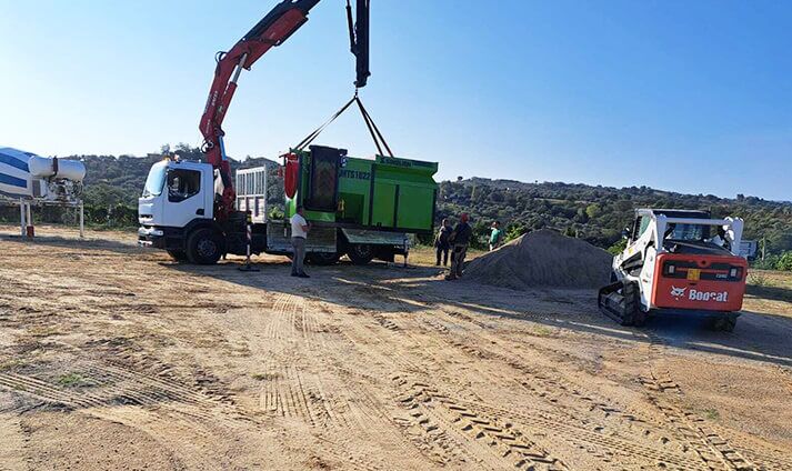 Italy 40m³/h MTS1022 Mobile Trommel Screen