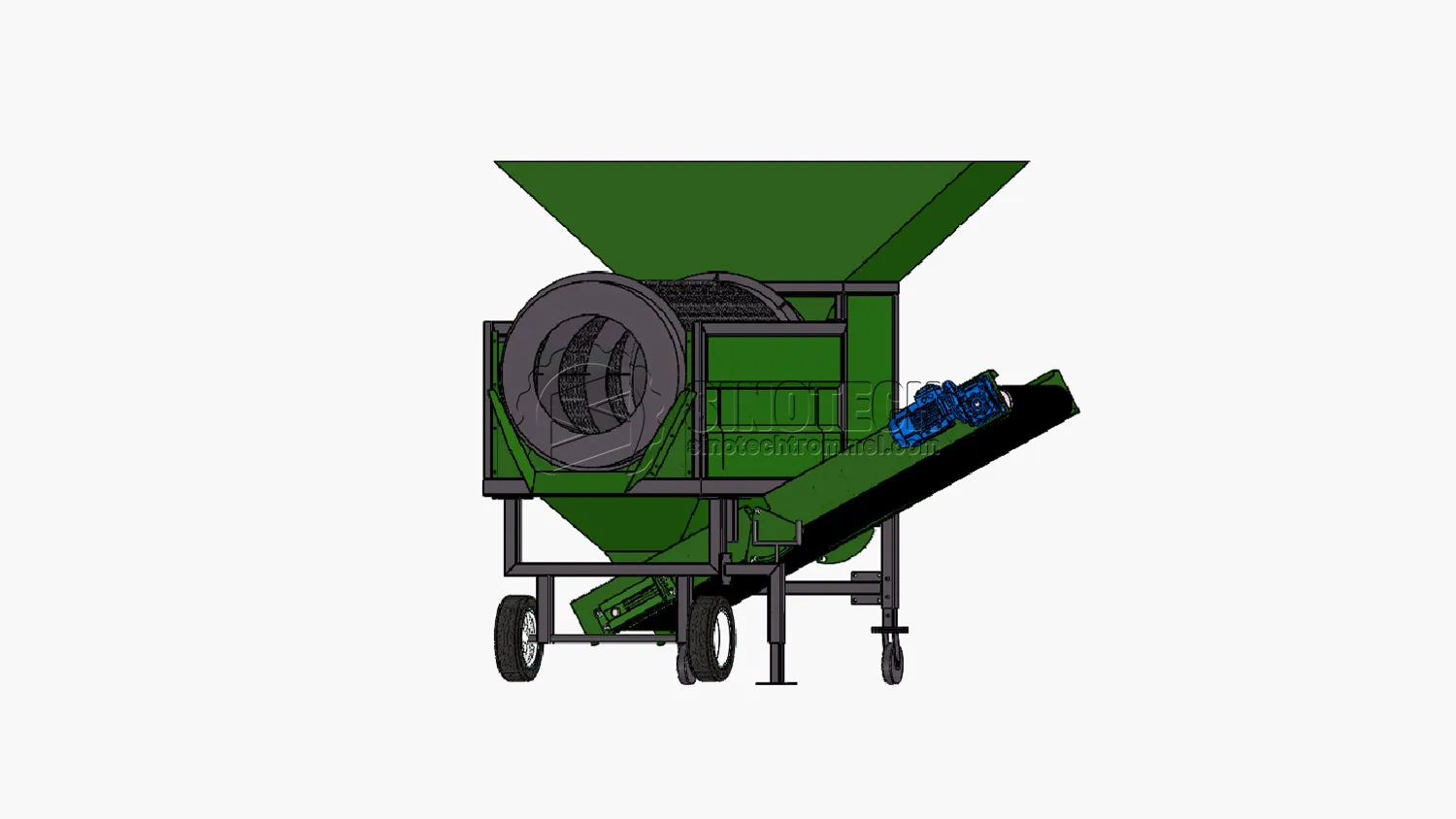 Small Trommel Screen for Sale Soil&nbsp;&&nbsp;Compost Screener WTS0820