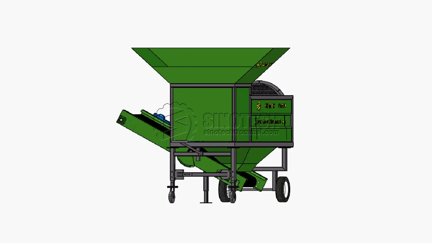 Small Trommel Screen for Sale Soil&nbsp;&&nbsp;Compost Screener WTS0820