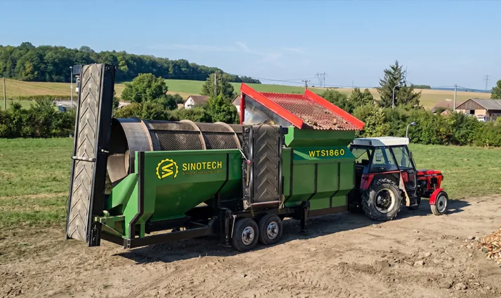 WTS1860 Mobile Trommel Screen Topsoil Screener