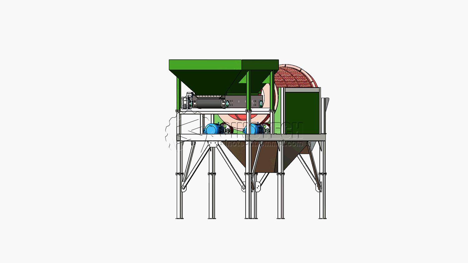 Compact Trommel Screen TS1230
