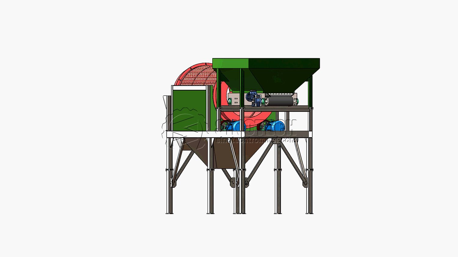 Compact Trommel Screen TS1230