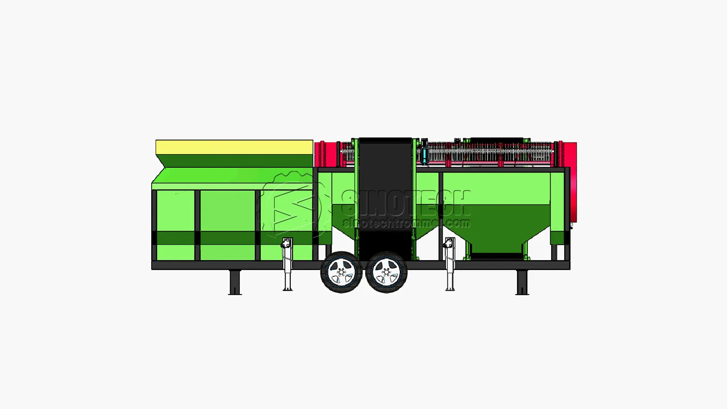WTS1550: Incredibly Versatile Mobile Trommel Screener