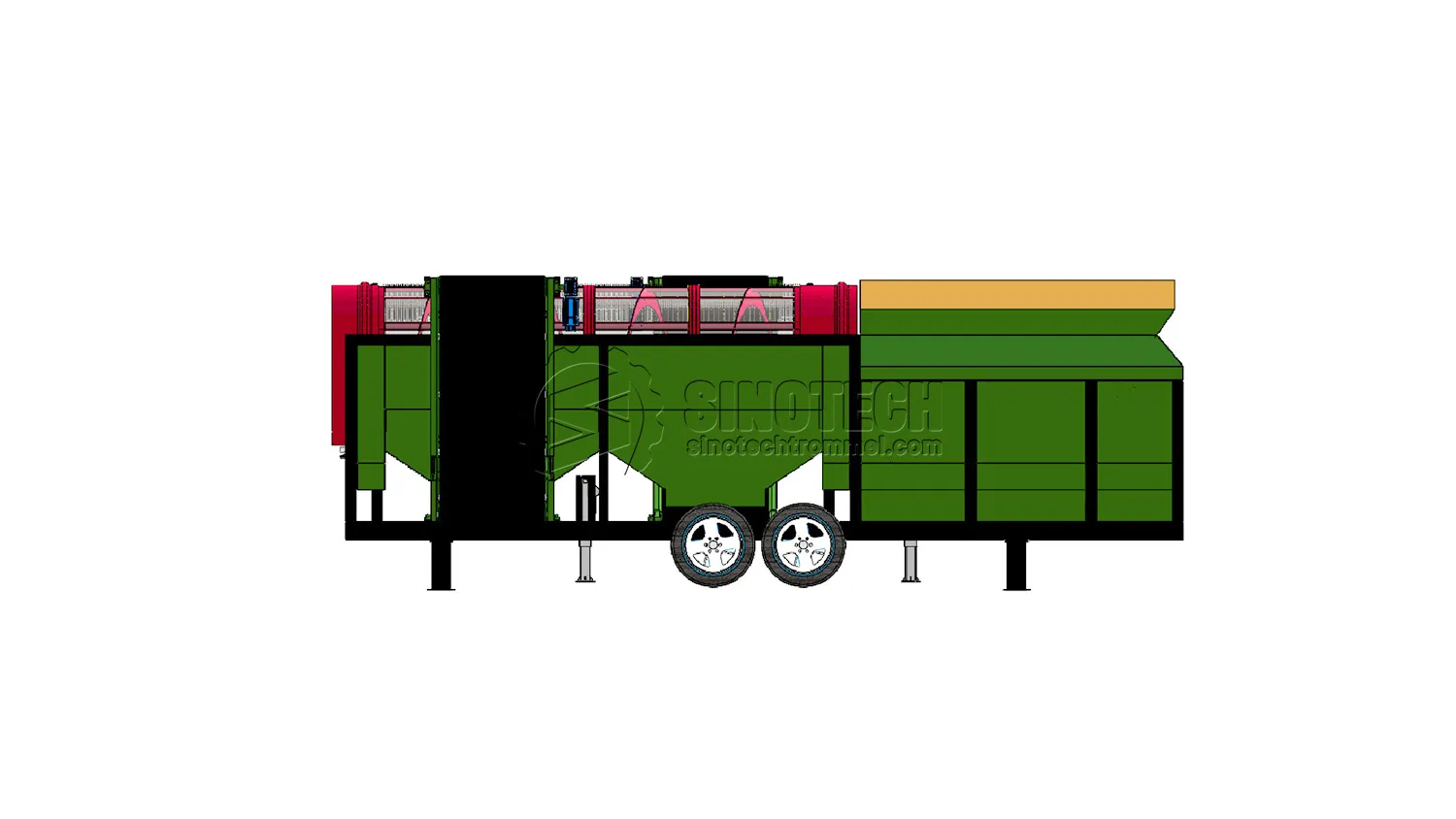 WTS1550: Incredibly Versatile Mobile Trommel Screener