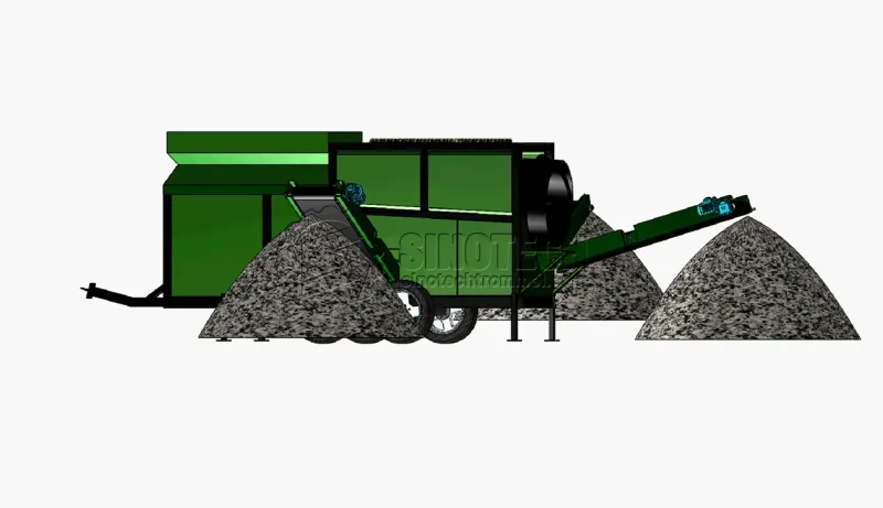 Portable Trommel Screen for Sale Topsoil, Dirt, Gravel WTS1230