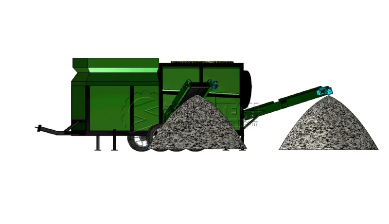 Portable Trommel Screen for Sale Topsoil, Dirt, Gravel WTS1230
