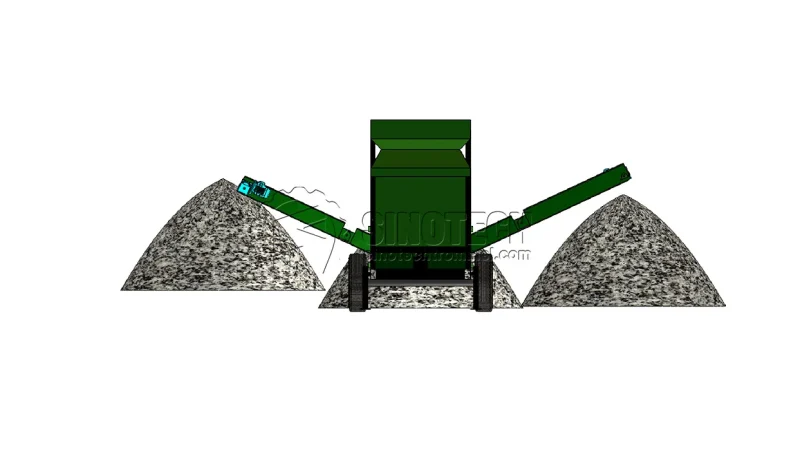 Portable Trommel Screen for Sale Topsoil, Dirt, Gravel WTS1230
