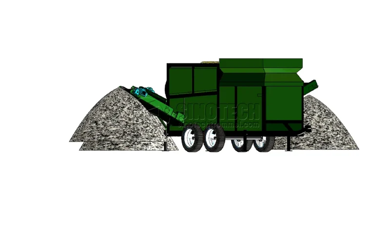Portable Trommel Screen for Sale Topsoil, Dirt, Gravel WTS1230