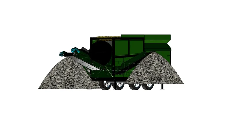Portable Trommel Screen for Sale Topsoil, Dirt, Gravel WTS1230