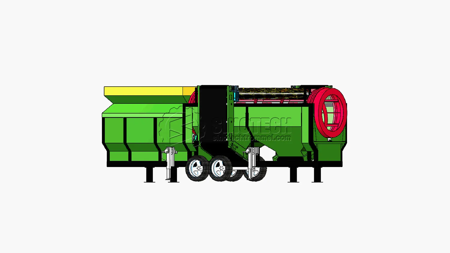 WTS1550: Incredibly Versatile Mobile Trommel Screener