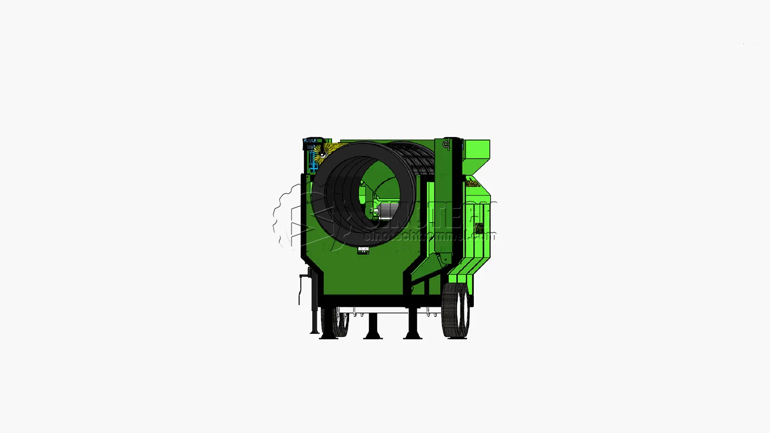 Large Trommel Screen for Sale Mobile Waste Screener WTS1860