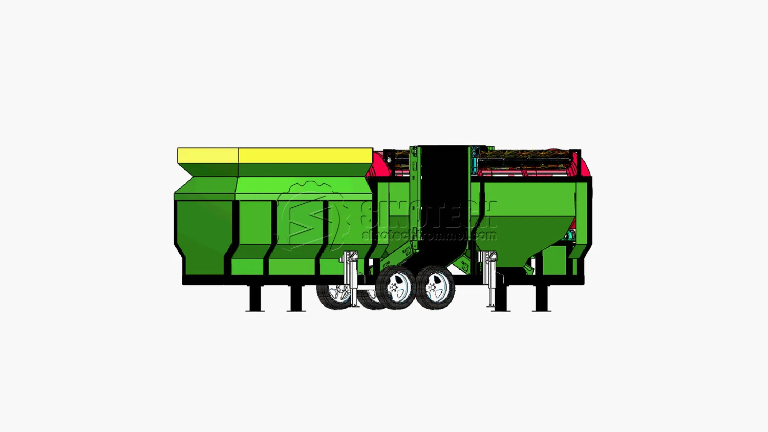 WTS1550: Incredibly Versatile Mobile Trommel Screener