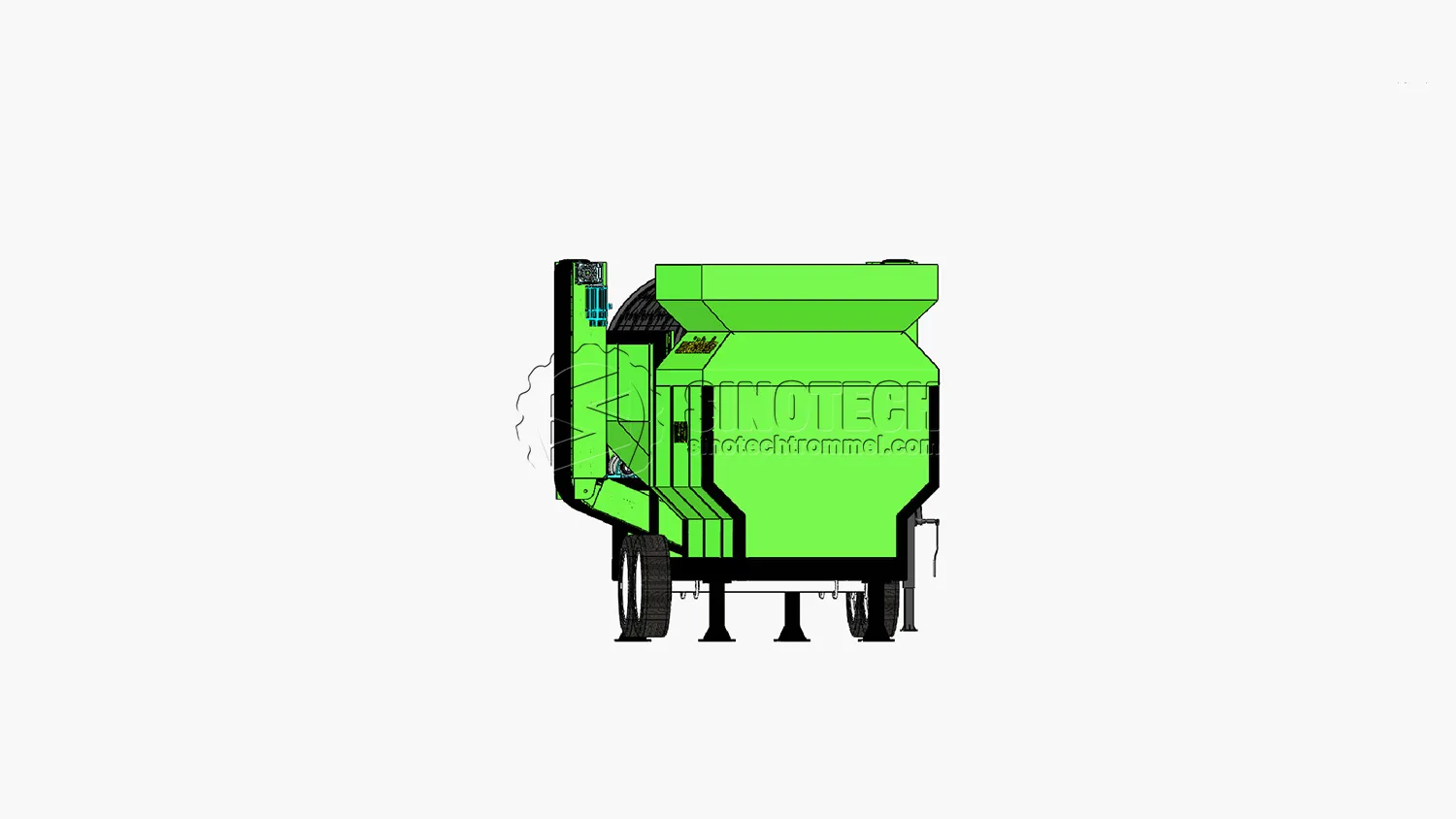 Large Trommel Screen for Sale Mobile Waste Screener WTS1860