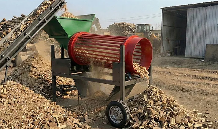 FTS0820 Portable Firewood Trommel Screen