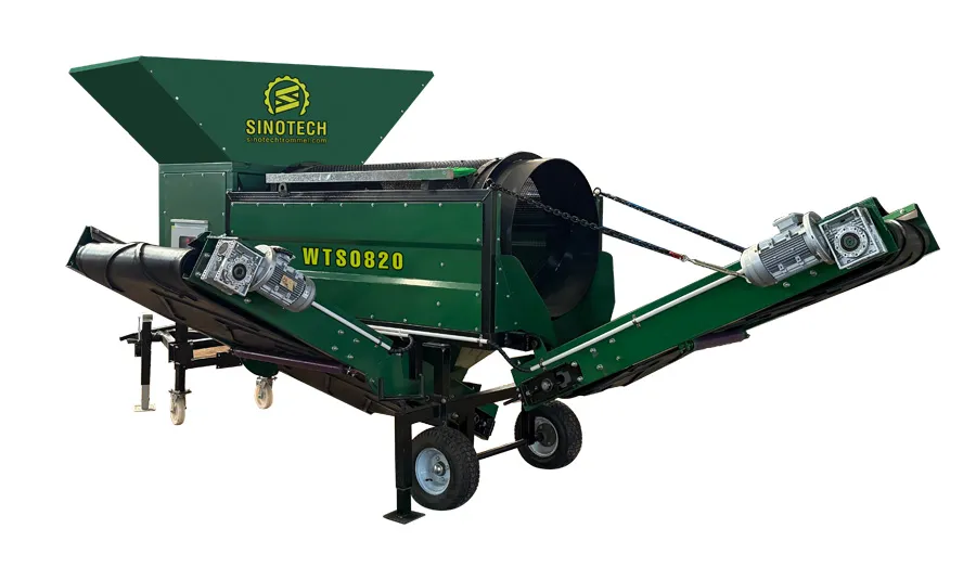 Small Trommel Screen for Sale Soil&nbsp;&&nbsp;Compost Screener WTS0820
